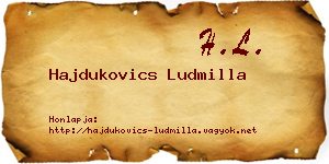 Hajdukovics Ludmilla névjegykártya